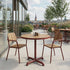 Kirra Cafe Table & 2 Kirra Patio Chair | Kirra Cafe Table & 2 Kirra Patio Chair - Chestnut | SACKit