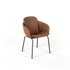 Chair no. One S2 mit gepolstertem Luna Walnut Leder und pulverbeschichtetem Stahlrahmen. | Chair no. One S2 - Luna Walnut | SACKit