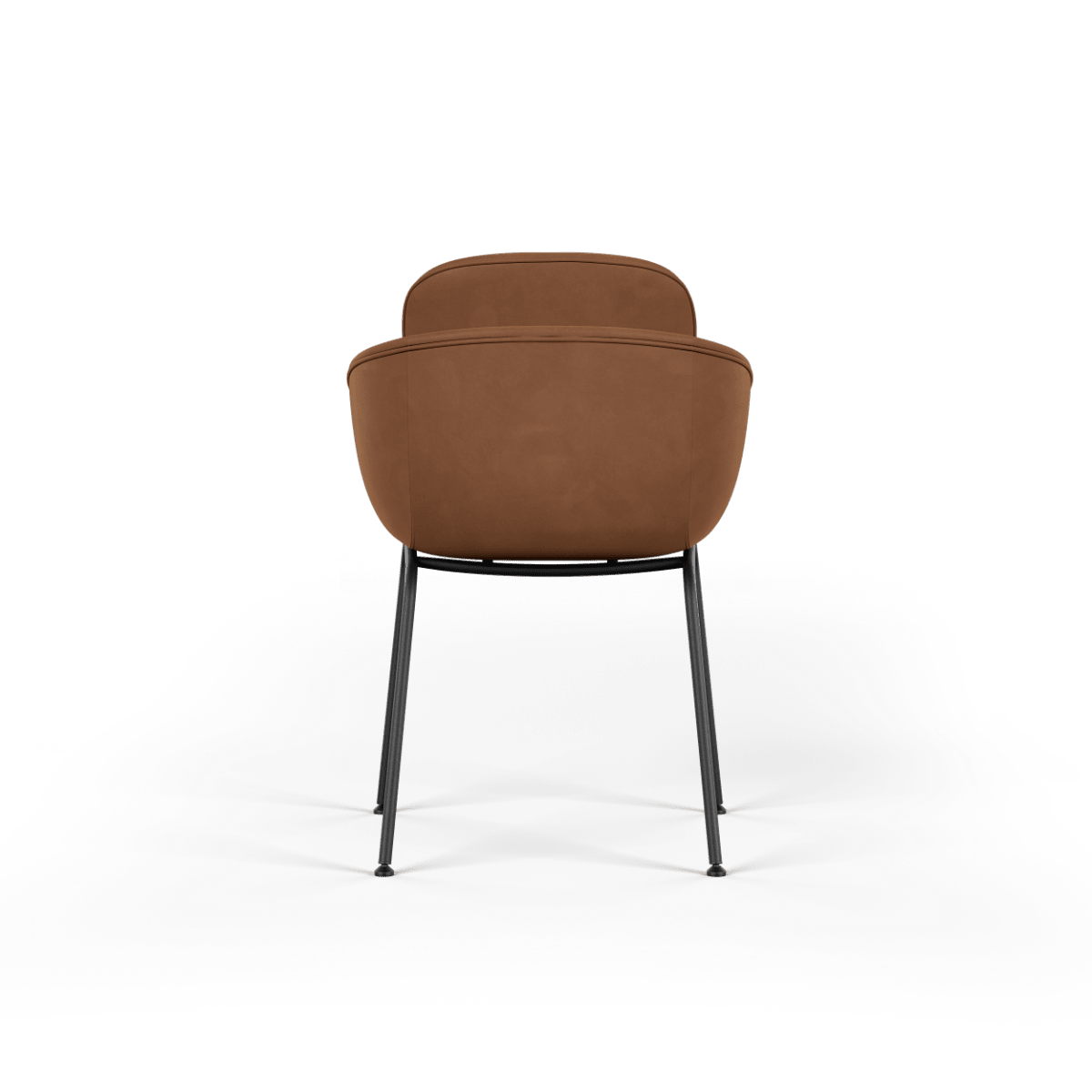 Chair no. One S2 in Luna Sandstone with leather upholstery and powder - coated steel frame. | Chair no. One S2 - Luna Walnut | SACKit