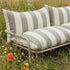 Mollis Lounge Sofa 2 - Sitzer in Renesse Taupe mit pulverbeschichtetem Aluminiumrahmen im Außenbereich | Mollis Lounge Sofa 2 Seater - Renesse Taupe | SACKit