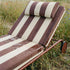 Mollis Sunbed Sonnenliege in Renesse Chestnut mit verstellbarer Rückenlehne aus pulverbeschichtetem Aluminium. | Mollis Sunbed - Renesse Chestnut | SACKit