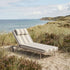Mollis Sunbed Sonnenliege in Renesse Taupe mit verstellbarer Rückenlehne und pulverbeschichtetem Aluminiumrahmen | Mollis Sunbed - Renesse Taupe | SACKit