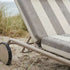 Mollis Sunbed Sonnenliege in Renesse Taupe mit verstellbarer Rückenlehne aus pulverbeschichtetem Aluminiumrahmen. | Mollis Sunbed - Renesse Taupe | SACKit