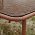 Mollis Coffee Table quadratisch in Chestnut mit pulverbeschichtetem Aluminiumrahmen und getöntem Glas, Outdoor - Setting | Mollis Coffee Table - Chestnut | SACKit