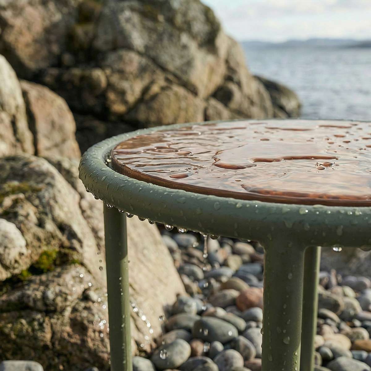 Mollis Side Table Ø50 | Mollis Side Table Ø50 - Olive | SACKit