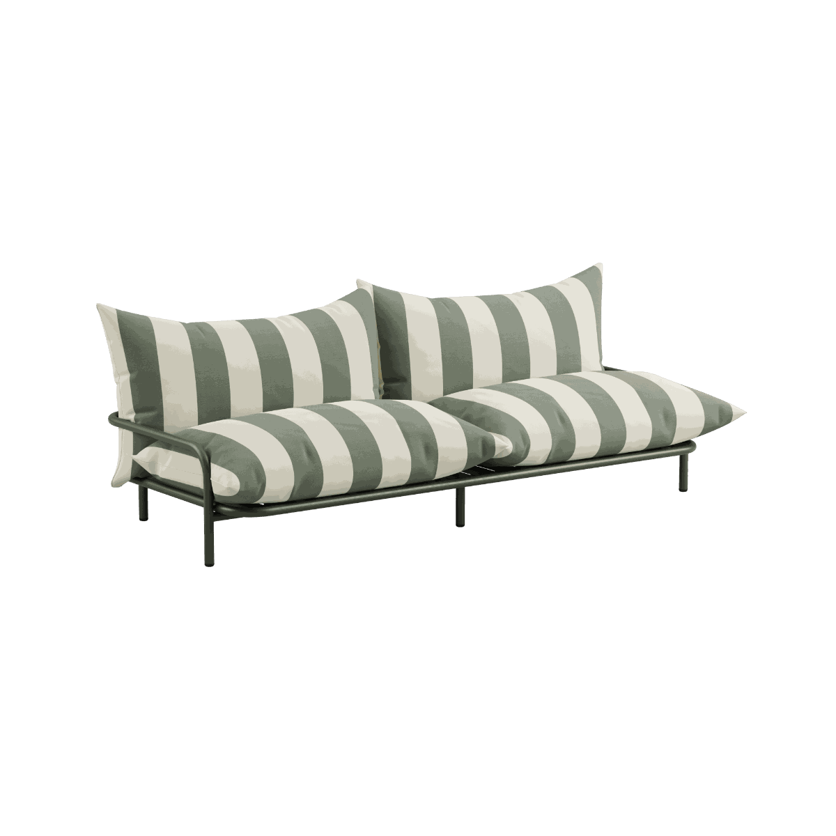 Schwarze, wasserabweisende Abdeckung für Mollis Lounge Sofa 2 - Sitzer aus elastischem Material. | Mollis Winter Cover - Lounge Sofa 2 Seater - | SACKit