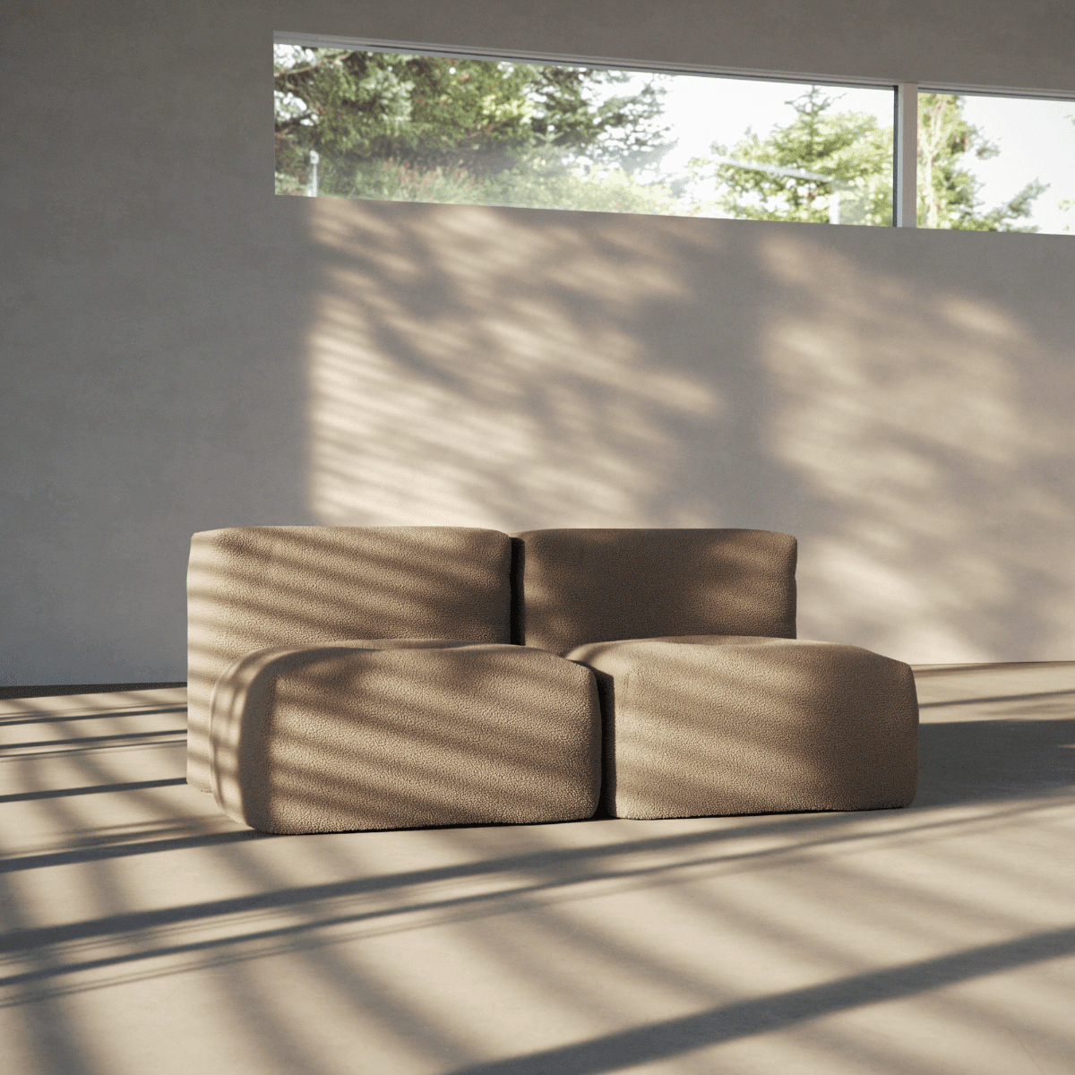 Soft Sofa Indoor - 2 Seater | Soft Sofa Indoor - 2 Seater - Teddy Brown | SACKit