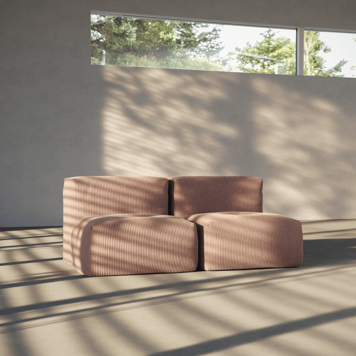 Soft Sofa Indoor - 2 Seater | Soft Sofa Indoor - 2 Seater - Corduroy Rose | SACKit