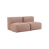 Soft Sofa Indoor 2 - Sitzer in Corduroy Rose mit weichem, modularem Design und abnehmbarem Bezug | Soft Sofa Indoor - 2 Seater - Corduroy Rose | SACKit