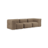 Soft Sofa Indoor 3 - Sitzer in Teddy Brown ohne Hocker, weiches, formflexibles Sofa ohne Gestell | Soft Sofa Indoor - 3 Seater - Teddy Brown Ohne Hocker | SACKit
