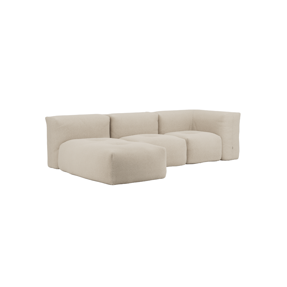 Soft Sofa Indoor - 3 Seater w/ Lounger | Soft Sofa Indoor - 3 Seater w/ Lounger - Teddy Beige | SACKit