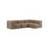 Soft Sofa Indoor 4 - Sitzer Ecksofa in braunem Teddy - Stoff mit weicher Polsterung und modularem Design | Soft Sofa Indoor - 4 Seater Corner Sofa - Teddy Brown | SACKit