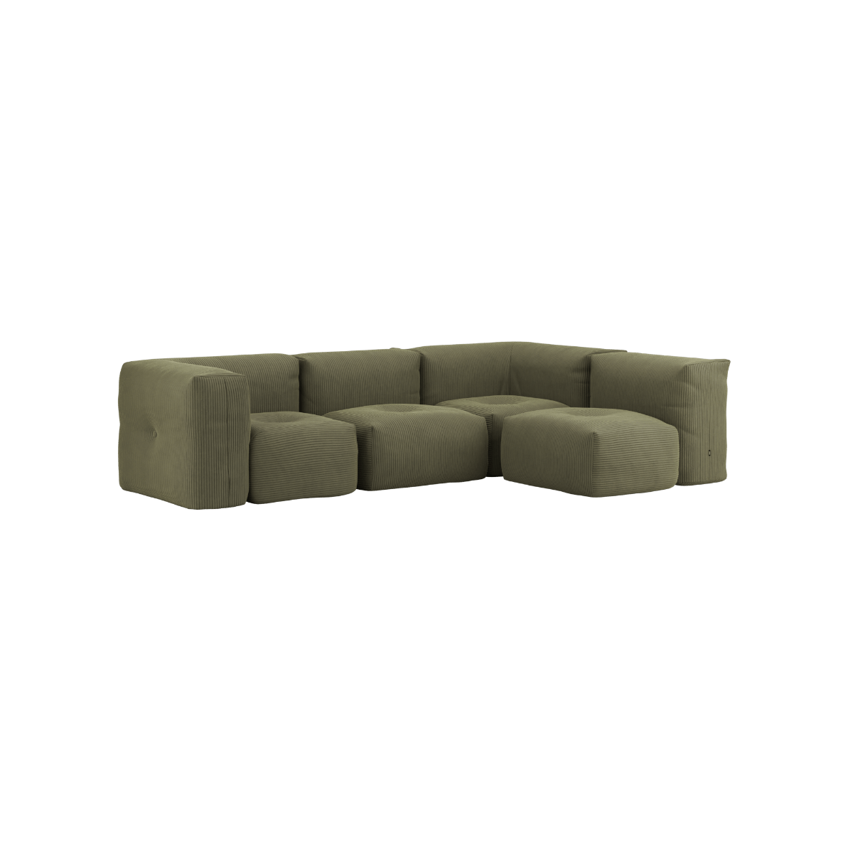 Soft Sofa Indoor - 4 Seater Corner Sofa | Soft Sofa Indoor - 4 Seater Corner Sofa - Corduroy Olive | SACKit