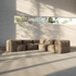 Soft Sofa Indoor - 5 Seater Corner Sofa | Soft Sofa Indoor - 5 Seater Corner Sofa - Teddy Brown | SACKit
