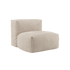 Soft Sofa Indoor Sitzmodul in Corduroy Beige mit weichem, gepolstertem Design ohne Gestell. | Soft Sofa Indoor - Seat - Corduroy Beige | SACKit