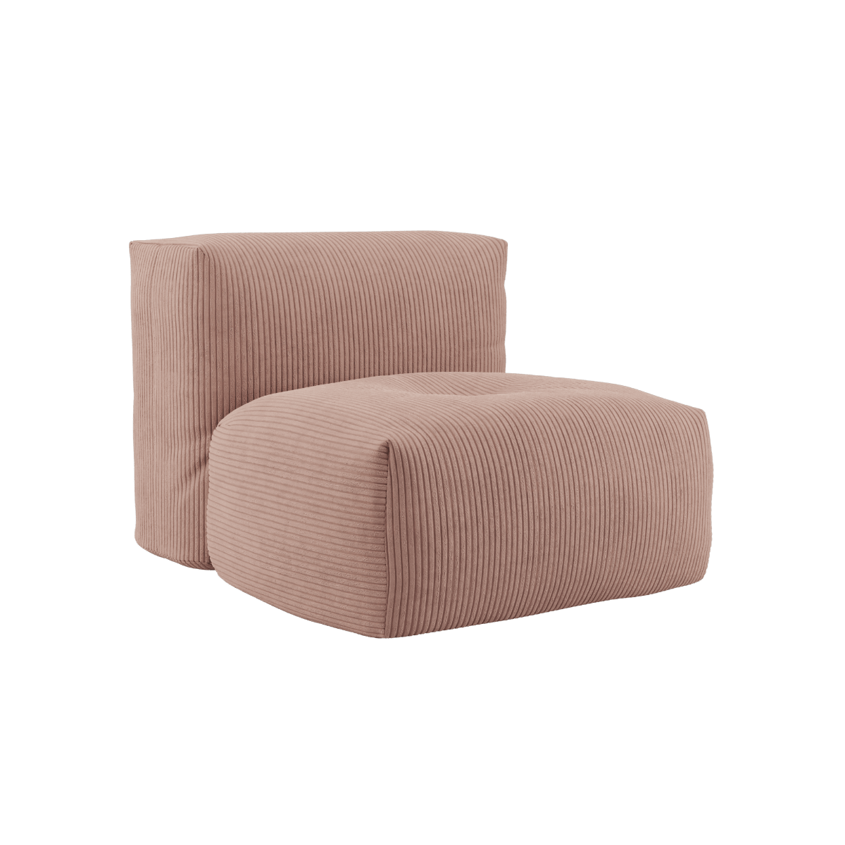Soft Sofa Indoor Sitzmodul in Corduroy Rose, weiches, rahmenloses Sofa mit flexiblem Design. | Soft Sofa Indoor - Seat - Corduroy Rose | SACKit