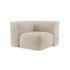 Soft Sofa Indoor Corner Modulsofa in Corduroy Rose mit weichem, geripptem Stoffbezug | Soft Sofa Indoor - Corner - Teddy Beige | SACKit
