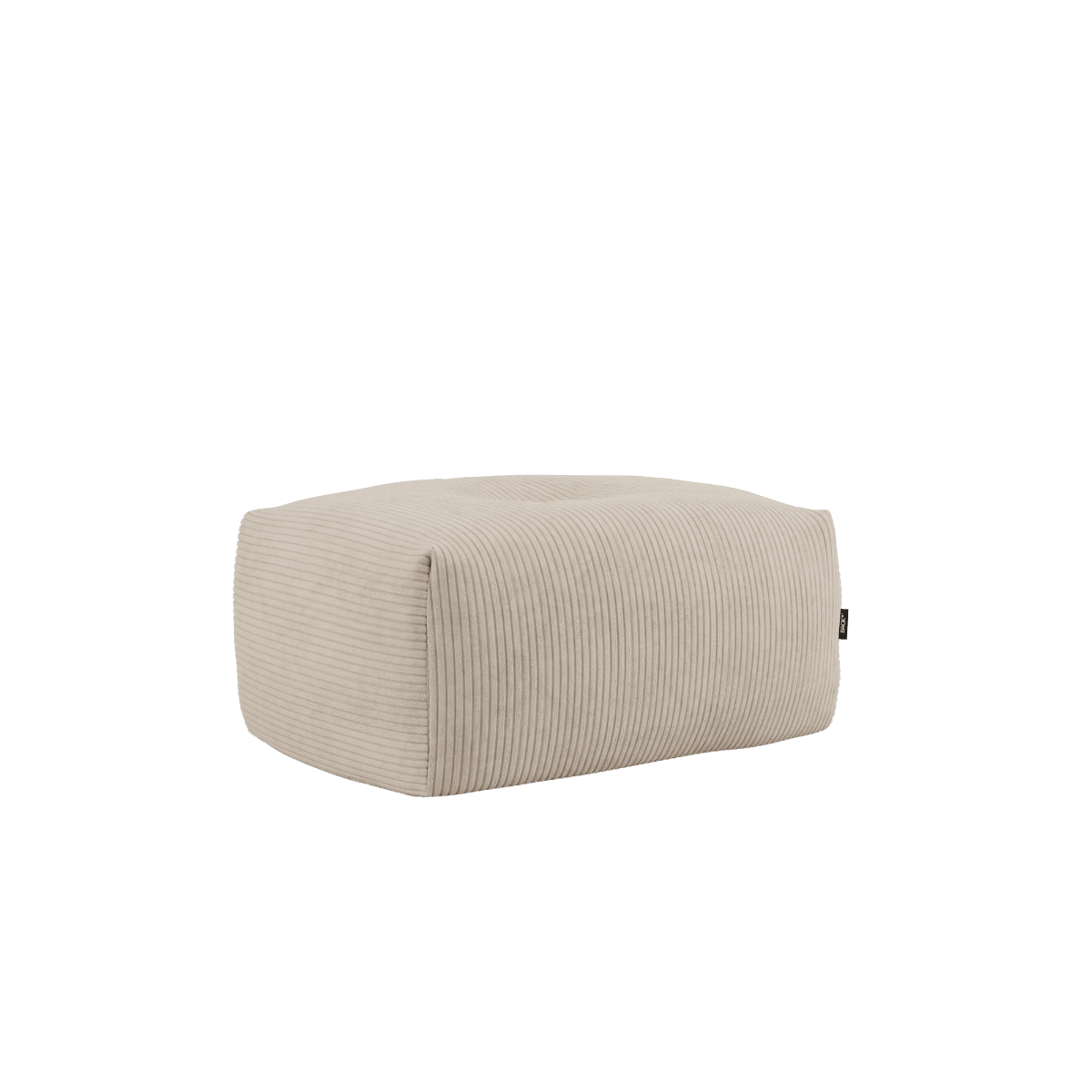 Soft Sofa Indoor Pouf in beige Corduroy mit weicher Polsterung und rutschfester Unterseite | Soft Sofa Indoor - Pouf - Corduroy Beige | SACKit