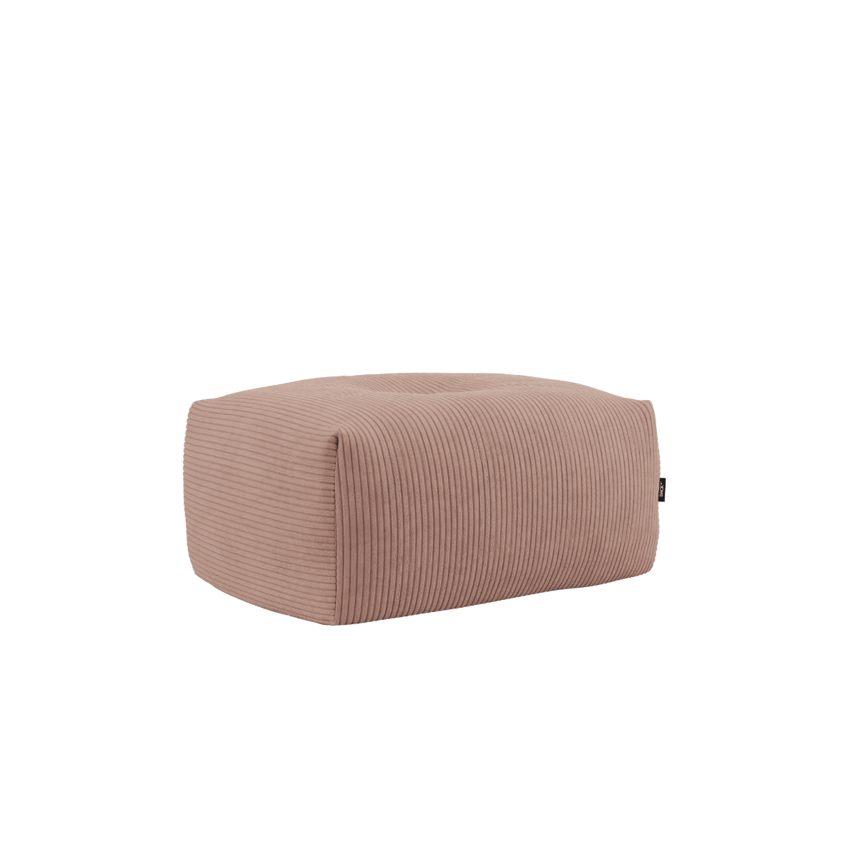 Soft Sofa Indoor Pouf in Corduroy Rose mit breiter Rippenstruktur, weicher Polsterung und rutschfester Unterseite | Soft Sofa Indoor - Pouf - Corduroy Rose | SACKit