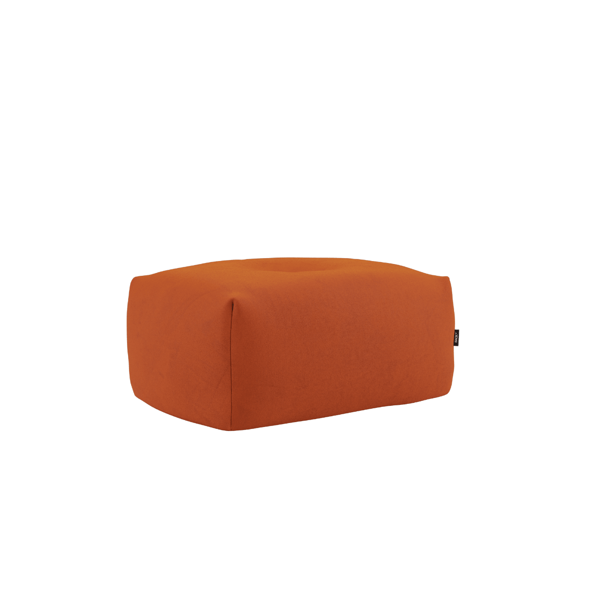 Soft Sofa Indoor Pouf in orangefarbenem Jaquard - Stoff ohne Gestell, weich und flexibel gestaltet | Soft Sofa Indoor - Pouf - Orange Jaquard | SACKit