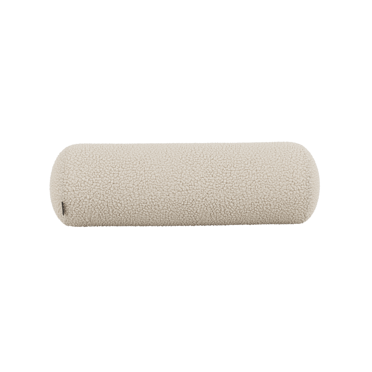Langes Bolster Cushion Kissen aus Teddy Brown Stoff auf Soft Sofa Indoor in Beige. | Soft Sofa Indoor - Bolster Cushion - Teddy Beige | SACKit