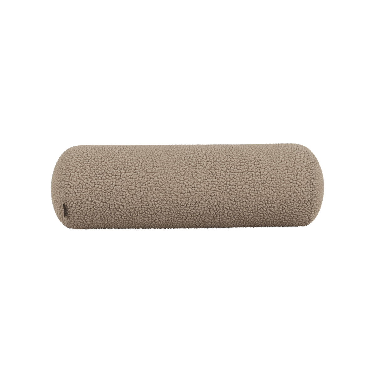 Langes Bolster Cushion Kissen in Teddy Brown Stoff auf hellem Hintergrund. | Soft Sofa Indoor - Bolster Cushion - Teddy Brown | SACKit