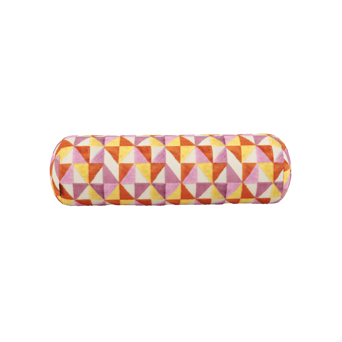 Langes Soft Sofa Indoor Bolster Cushion in orangefarbenem Jaquardstoff, abnehmbarer Bezug. | Soft Sofa Indoor - Bolster Cushion - Levanka | SACKit