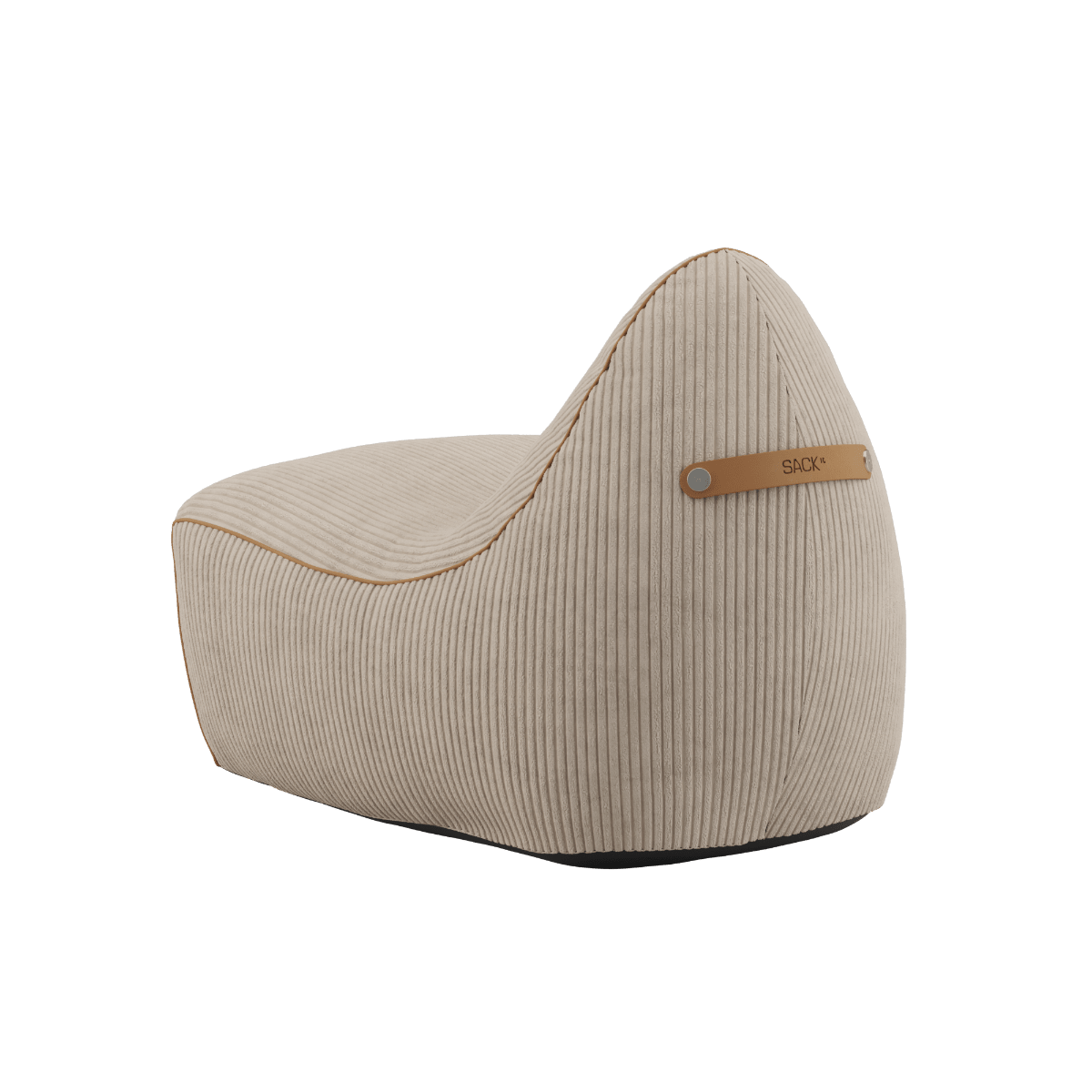 SACKit Chair Indoor Loungesessel in weichem Cosmo Beige Stoff mit runder Form und Kaltschaumfüllung | SACKit Chair Indoor - Corduroy Beige | SACKit