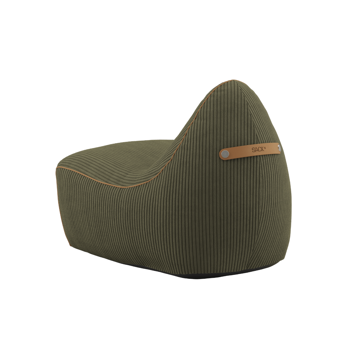 SACKit Chair Indoor in Cosmo Olive mit runder, weicher Form und Kaltschaumfüllung. | SACKit Chair Indoor - Corduroy Olive | SACKit