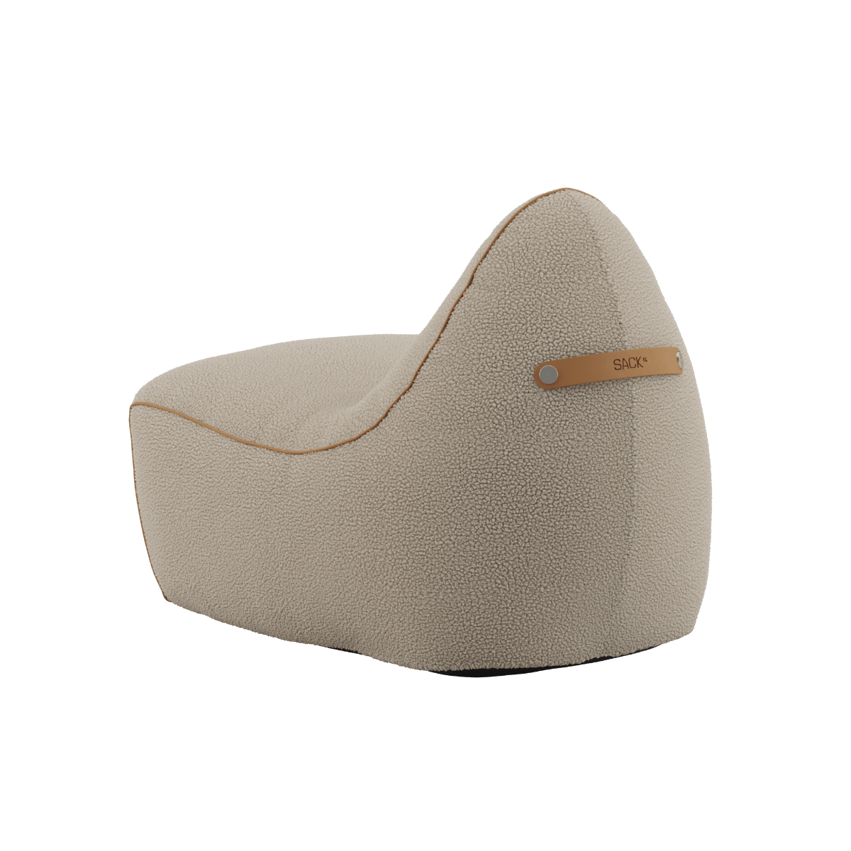 SACKit Chair Indoor in weichem Cosmo Beige Stoff mit runder, gemütlicher Form und Kaltschaumfüllung | SACKit Chair Indoor - Teddy Beige | SACKit