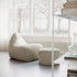 SACKit Chair Indoor Sækkestol i rund form med Cosmo Olive tekstil og kaltskumfylling. | SACKit Chair Indoor - Cosmo Beige | SACKit