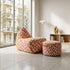 SACKit Chair Indoor Loungesessel mit klarer Silhouette und Kaltschaumfüllung, modernes Design. | SACKit Chair Indoor - Orange Jaquard | SACKit