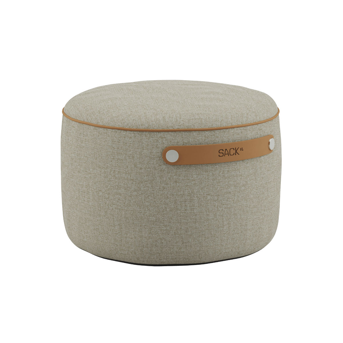 SACKit Pouf Indoor in Cosmo Beige mit rutschfester Unterseite und PU - Leder Seitenriemen | SACKit Pouf Indoor - Cosmo Beige | SACKit