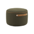 SACKit Pouf Indoor in Cosmo Olive mit runder Form und weicher Kaltschaumfüllung auf weißem Hintergrund. | SACKit Pouf Indoor - Cosmo Olive | SACKit