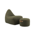 SACKit Chair & Pouf Indoor aus Corduroy in Olive, Lounge - Set mit Stuhl und runden Pouf. | SACKit Chair & Pouf Indoor - Corduroy Olive | SACKit