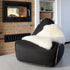 Canvas Lounge Chair & Pouf | Canvas Lounge Chair & Pouf - Canvas Black | SACKit