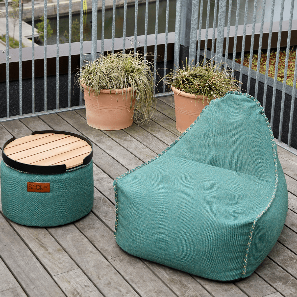 Cobana Lounge Chair & Pouf