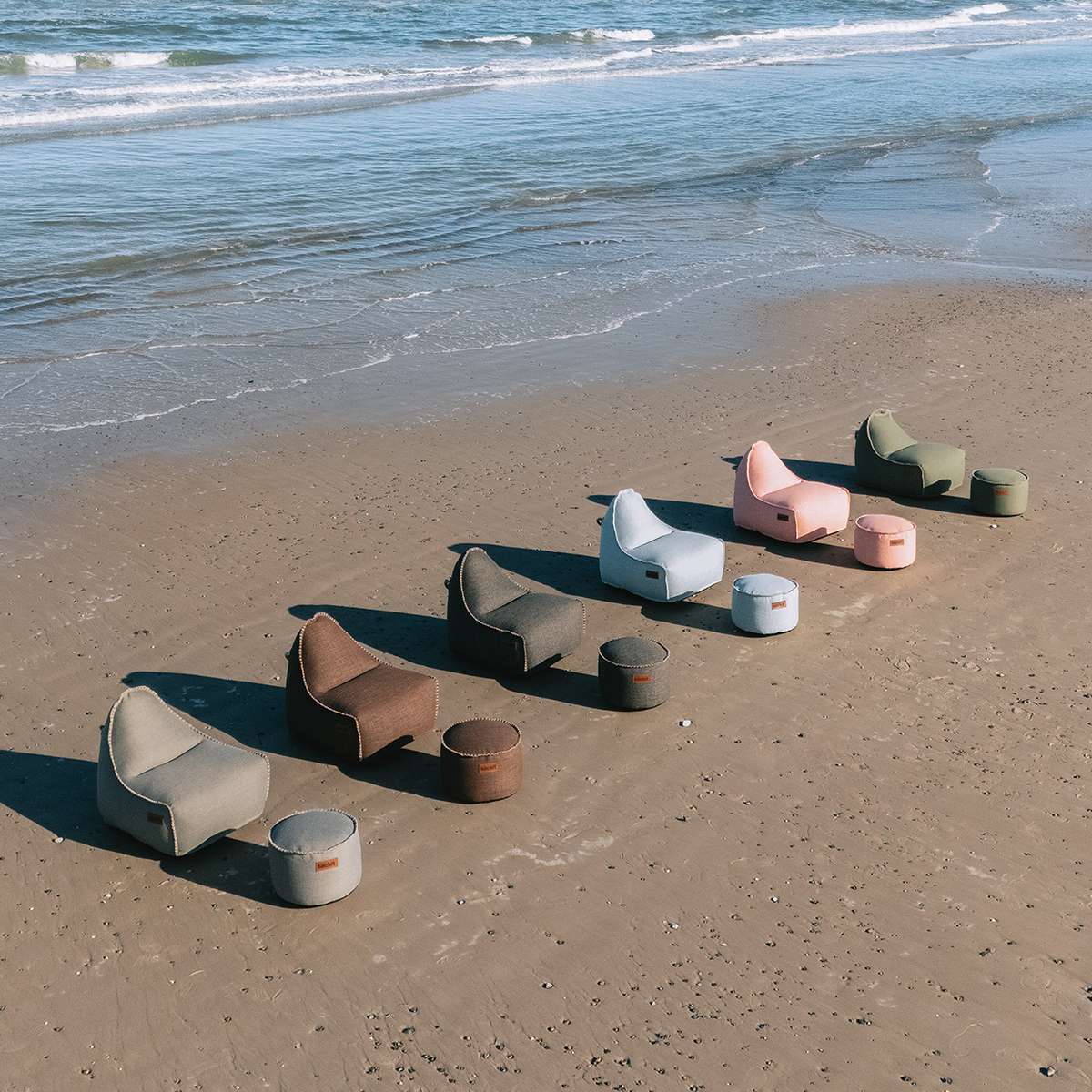 Cobana Lounge Chair & Pouf | Cobana Lounge Chair & Pouf - Kirra Brown | SACKit