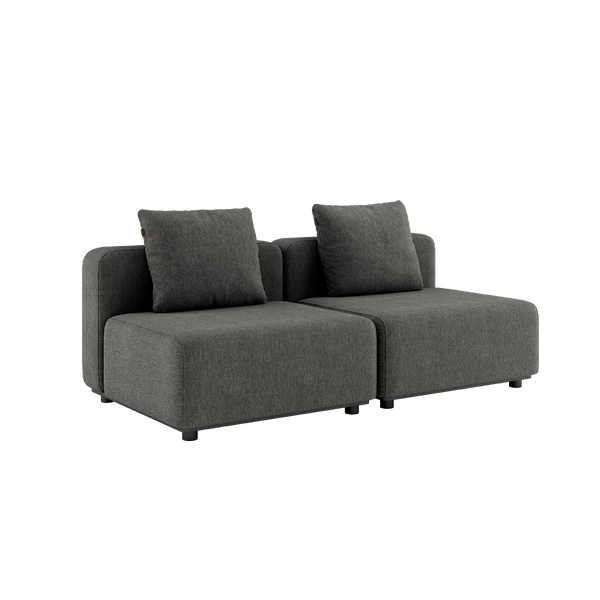 Cobana Lounge Sofa - 2 seater | Cobana Lounge Sofa - 2 seater - Cobana Grey Ohne Armlehnen Ohne Hocker | SACKit