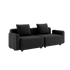 Schwarzes Cobana Lounge Sofa mit Armlehnen, 2 - Sitzer, ohne Hocker, modernes Outdoor - Design. | Cobana Lounge Sofa - 2 seater - Cobana Black Mit Armlehnen Ohne Hocker | SACKit