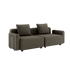 Cobana Lounge Sofa 2 - Sitzer in Braun mit Armlehnen, ohne Hocker, modernes Outdoor - Design aus Aluminium und Textil. | Cobana Lounge Sofa - 2 seater - Cobana Brown Mit Armlehnen Ohne Hocker | SACKit