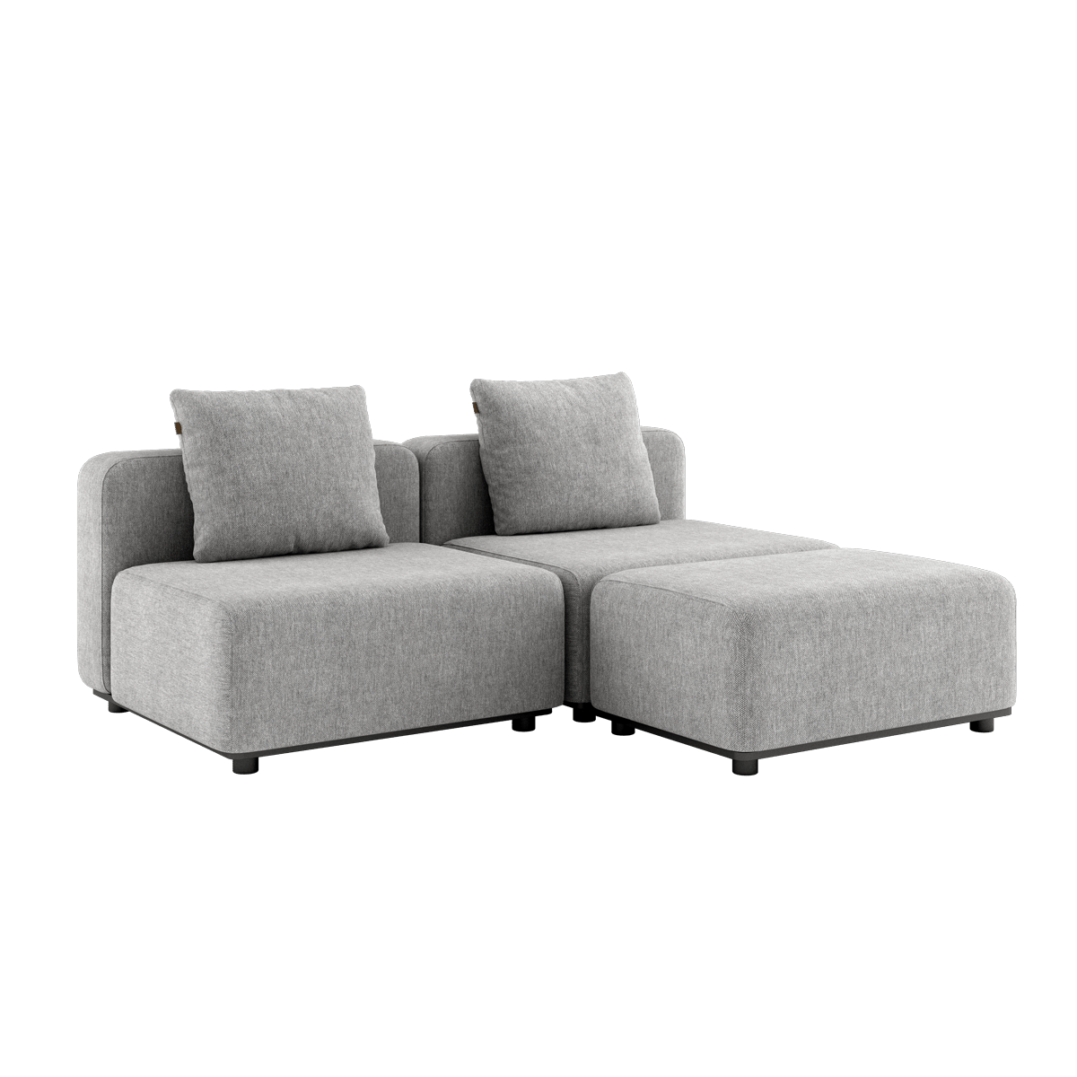 Cobana Lounge Sofa - 2 seater | Cobana Lounge Sofa - 2 seater - Cobana Sand Melange Ohne Armlehnen Mit Hocker | SACKit
