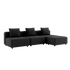 Cobana Lounge Sofa - 3 seater | Cobana Lounge Sofa - 3 seater - Cobana Black Ohne Armlehnen Mit Hocker | SACKit