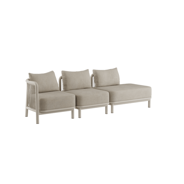 Kirra Lounge Sofa - 3 seater w/ open end | Kirra Lounge Sofa - 3 seater w/ open end - Kirra Sand Links | SACKit