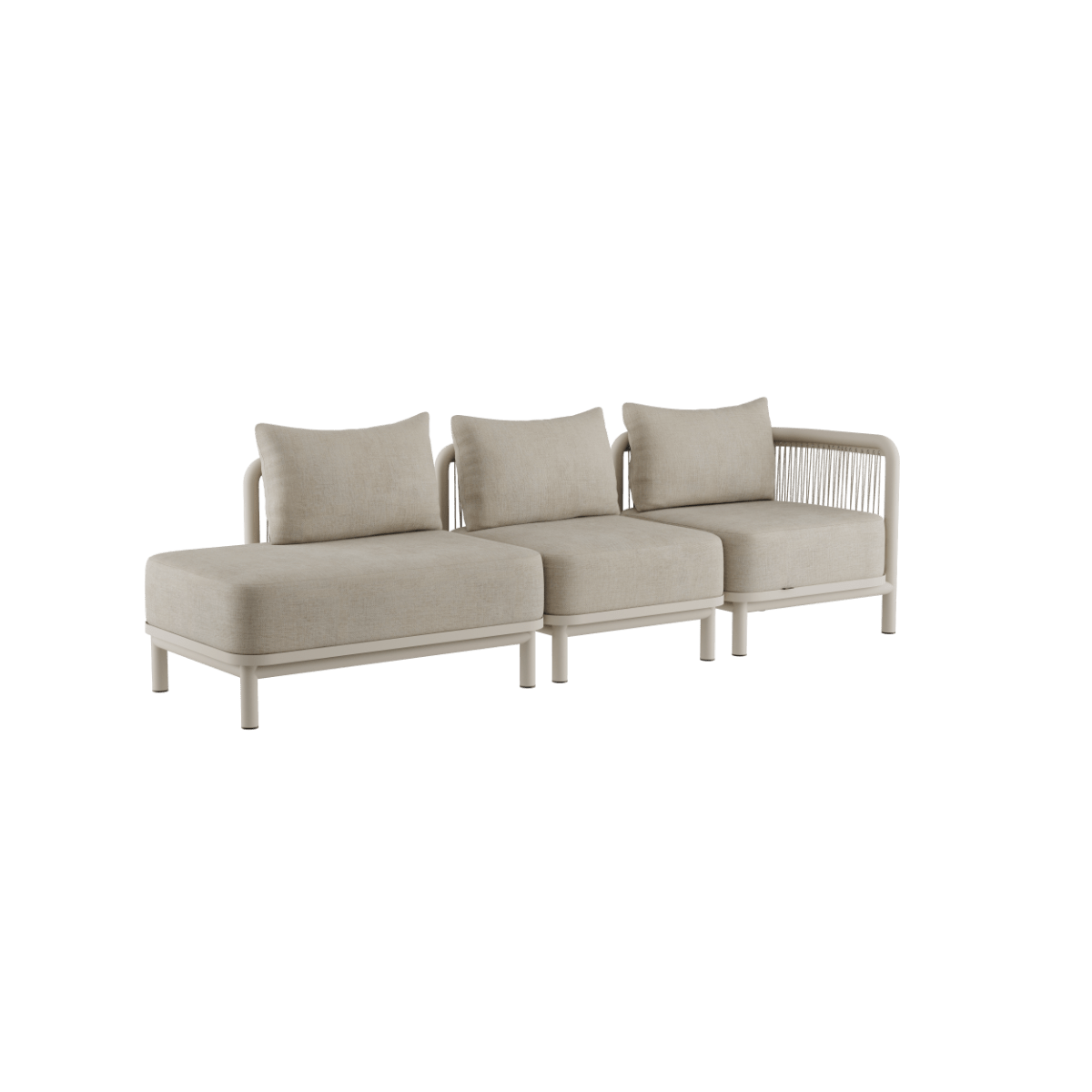 Kirra Lounge Sofa - 3 seater w/ open end | Kirra Lounge Sofa - 3 seater w/ open end - Kirra Sand Rechts | SACKit