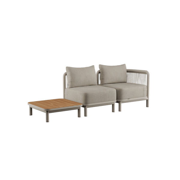 Kirra Lounge Sofa - 2 seater incl. Kirra Table | Kirra Lounge Sofa - 2 seater incl. Kirra Table - Kirra Sand Ohne Accessory Fit | SACKit