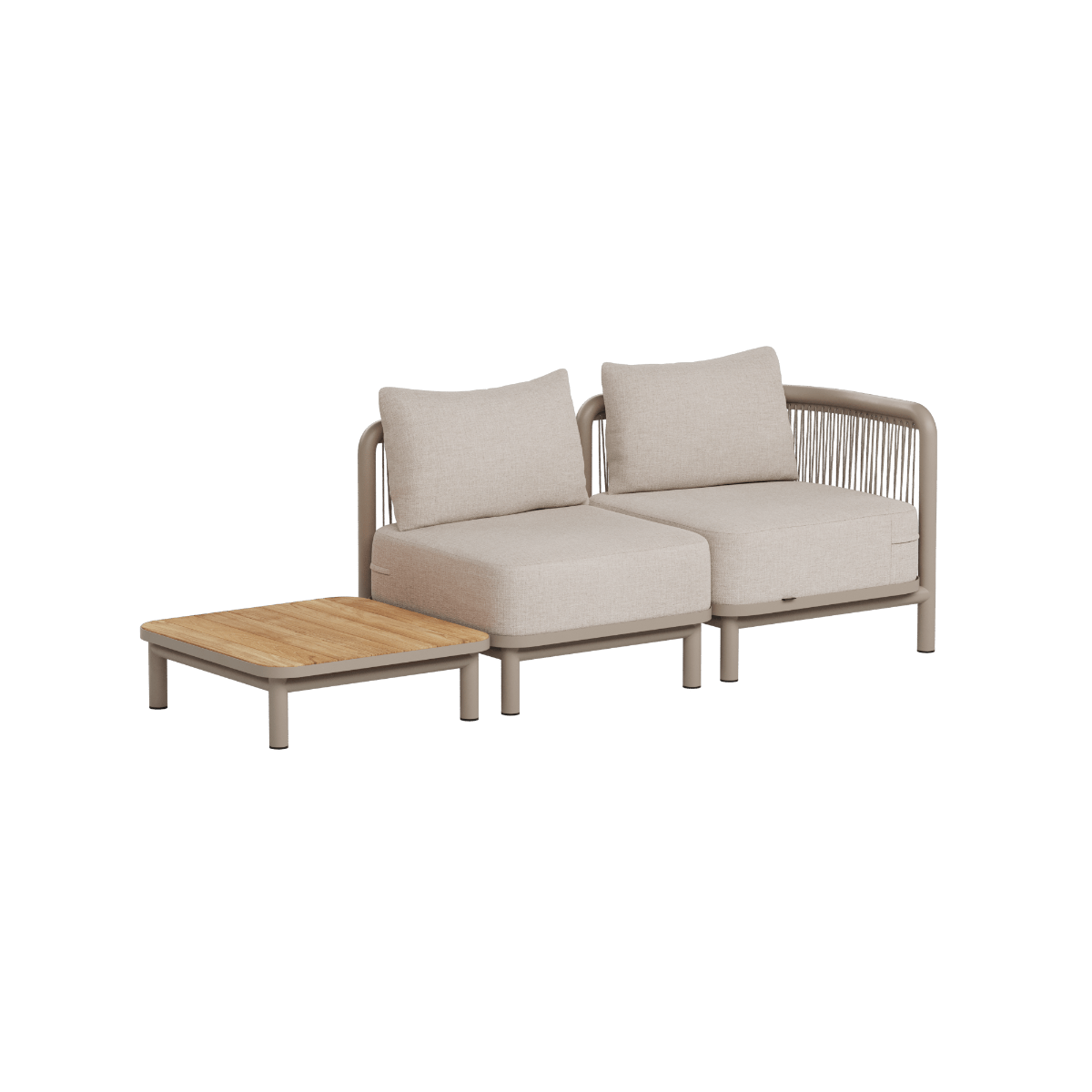 Kirra Lounge Sofa - 2 seater incl. Kirra Table | Kirra Lounge Sofa - 2 seater incl. Kirra Table - Kirra Sand Ohne Accessory Fit | SACKit