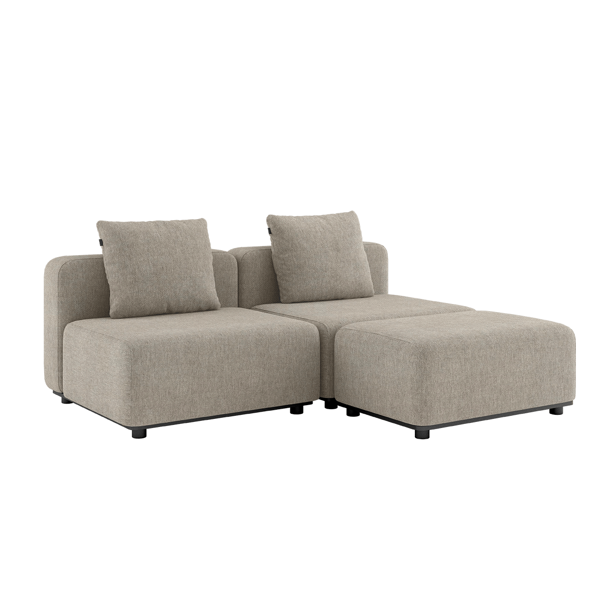 Cobana Lounge Sofa - 2 seater | Cobana Lounge Sofa - 2 seater - Kirra Sand Ohne Armlehnen Mit Hocker | SACKit