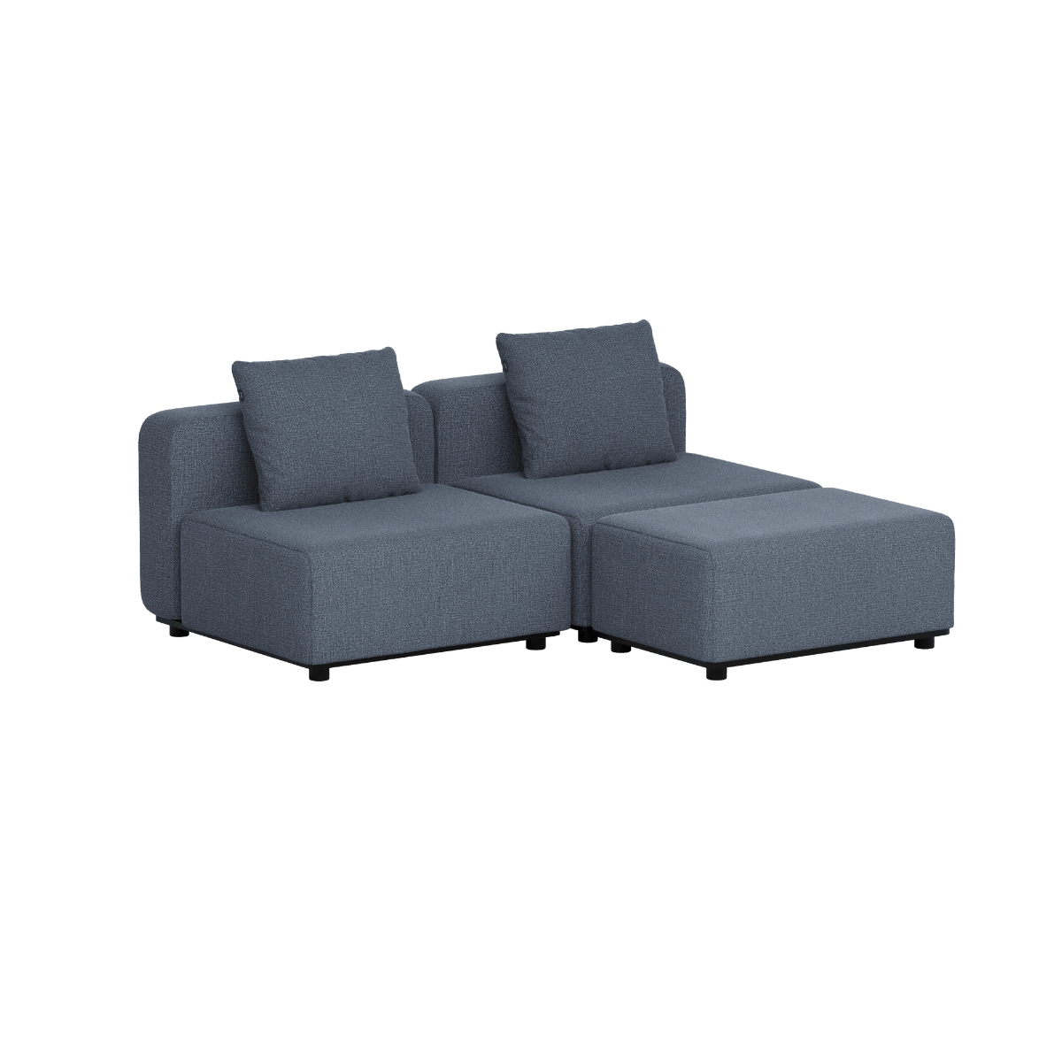 Cobana Lounge Sofa - 2 seater | Cobana Lounge Sofa - 2 seater - Kirra Indigo Ohne Armlehnen Mit Hocker | SACKit