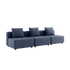 Dreisitziges Cobana Lounge Sofa in Kirra Indigo ohne Armlehnen und Hocker, modernes Outdoor - Design | Cobana Lounge Sofa - 3 seater - Kirra Indigo Ohne Armlehnen Ohne Hocker | SACKit